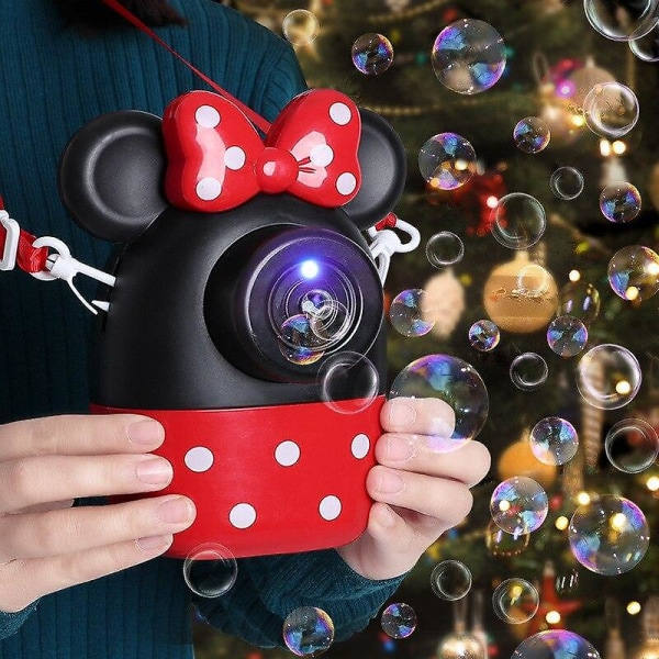 TG Disney Musse Pigg & Minnie Automatisk Bubbelblåsningsmaskin med Belysning, Musik & Utomhus Sommarleksaker