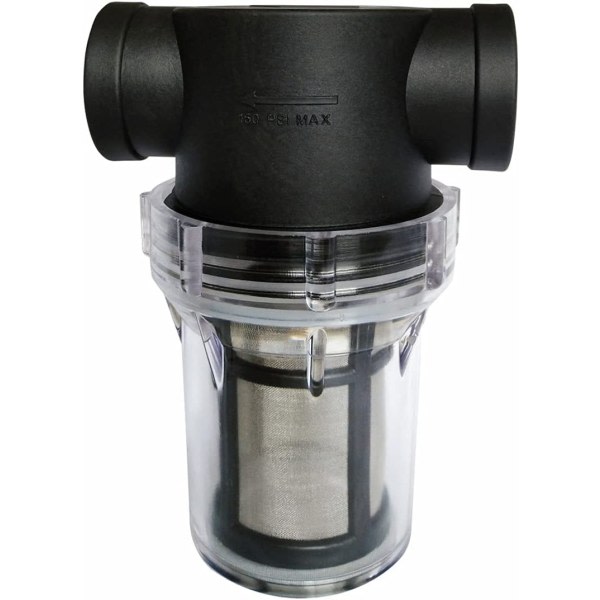 3/4\" Vattenpumpsfilter med 80 mesh rostfritt stål, inline