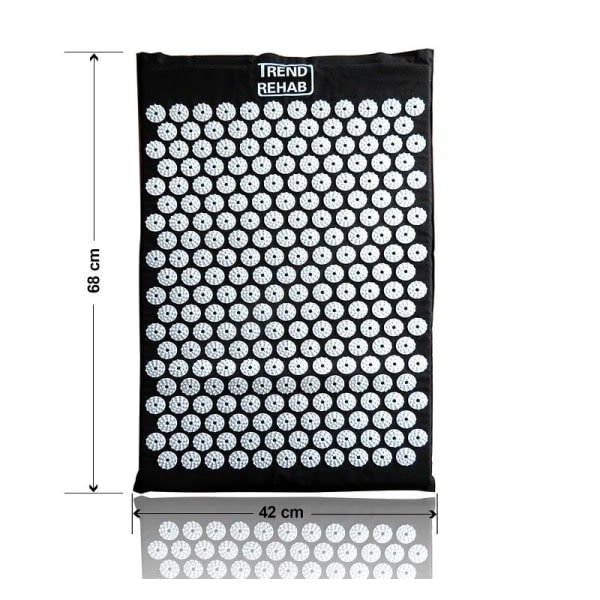 Spikermatte med 6210 akupressurnagler svart