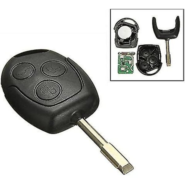 1:a 3-knappars 433mhz fjärrkontroll för Ford/Mondeo/Focus