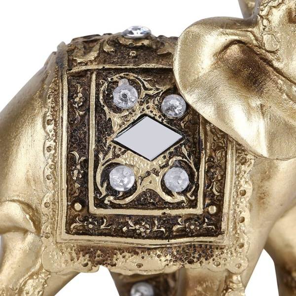 Galaxy Elefanttistatuette Onnen Onnen Elefanttistatuette Työpöydän Koriste Syntymäpäivälahja 9*9cm s