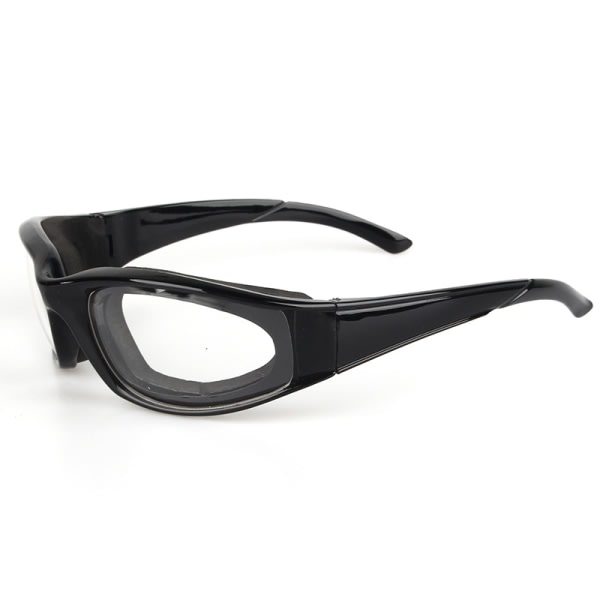 Kökslökskärande glasögon (svarta), imfria linser, säkra og