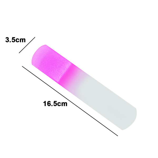 TG Fotskrubb - Handgjord fotfil i glas - Majs & död hud rosa glasfotfil