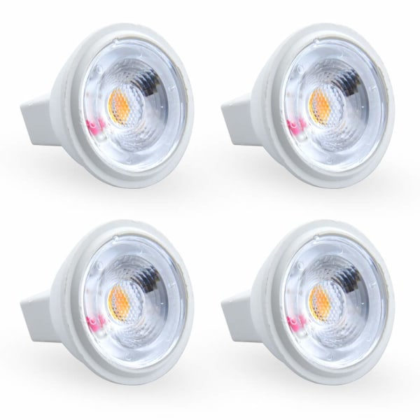 3W MR11 GU4 LED-lamppu Viileä Valkoinen 6000K AC/DC 12V (4 kpl)