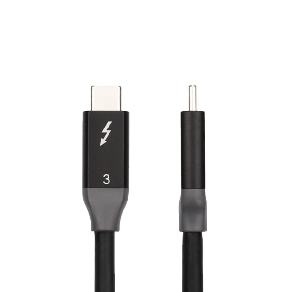 TG USB-C till USB-C Thunderbolt 3 Kabel - 61 cm Svart