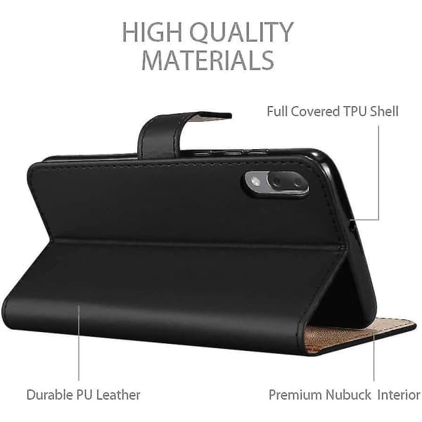 kompatibel med Xperia L3 Case Plånbok Bok Ställ Visa Case Cover Magnetisk stängning null none_max