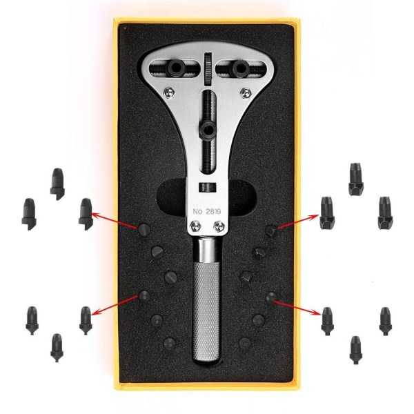 Reparationsverktyg för case - kit med stor justerbar skiftnyckel och 12