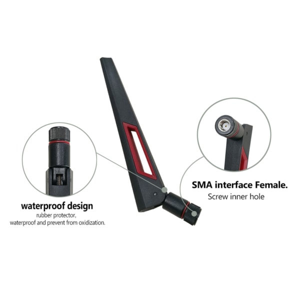 2 kpl 10dBi 2,4Ghz 5,8Ghz Dual-band reitimen antennit ASUS AC88U AC87U SMA Antennit Vahvistimet WLAN WiFi-antenn