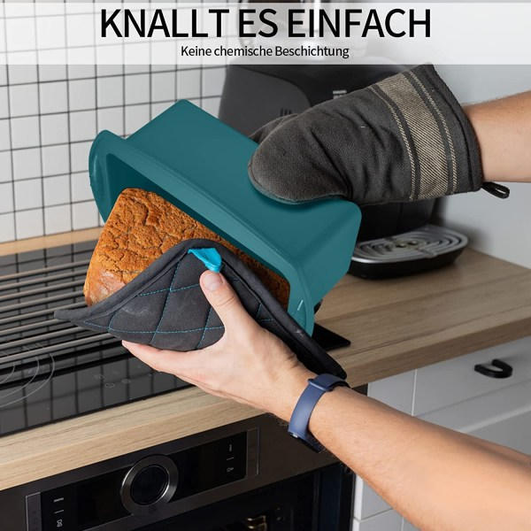 2 stk. Former, Form, Ikke-klebende Rektangulære Former for Kaker Konditoribakst DIY Bakverk Kake Brødbaking