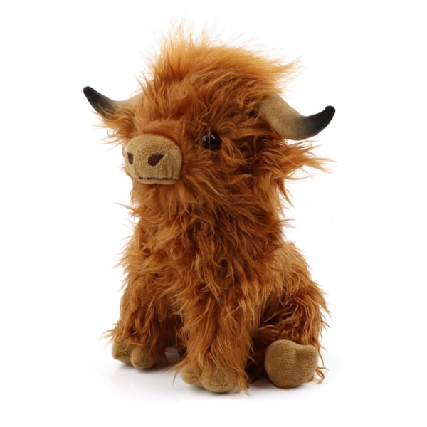 25 cm Highland Cow Skotsk Höglands Nötkreatur Plyschleksak