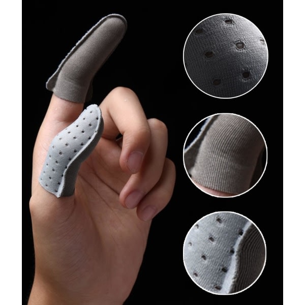 6 delar Gaming Finger Sleeve Anti-svett Andas Screen Finger