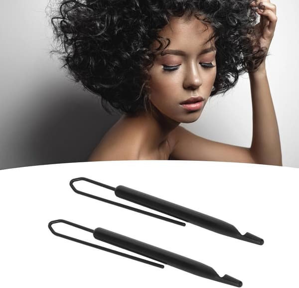 Dreadlocks-nåler - 2 stk. - Profesjonelt heklesett - Dreadlocks-extensions heklesett - Ergonomisk heklekrok for dreadlocks - Krokverktøy