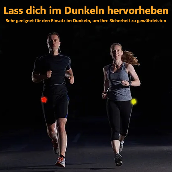 Reflekterende vedhængssæt til børn, 12 stk reflekterende skoletaskevedhæng med kæder til jogging, egnede reflektorer til børn og voksne