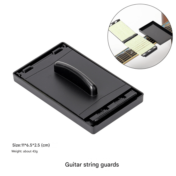 Gitarrsträngrengörare, dubbelsidig mikrofiberrengöringsverktyg för greppbräda för gitarr, bas, ukulele, fiol, 2-pack