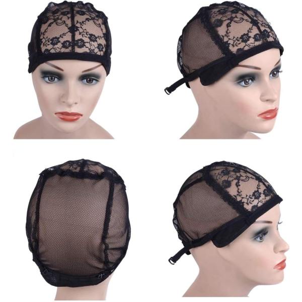 Sett med 5 perukhetter, unisex perukhetter