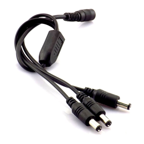 DC 5,5 mm strömdelare - 1 hona till 3 hanar