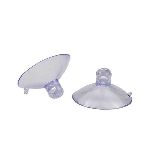 20 små sugproppar av transparent plast - 35mm Transparent Transparent