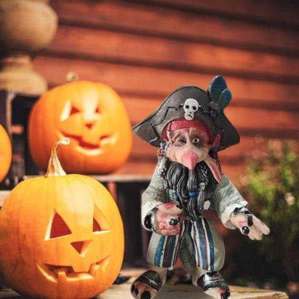 Suuret Puutarha Tonttu Veistokset Hartsikoristeet Pelottava Halloween Elf