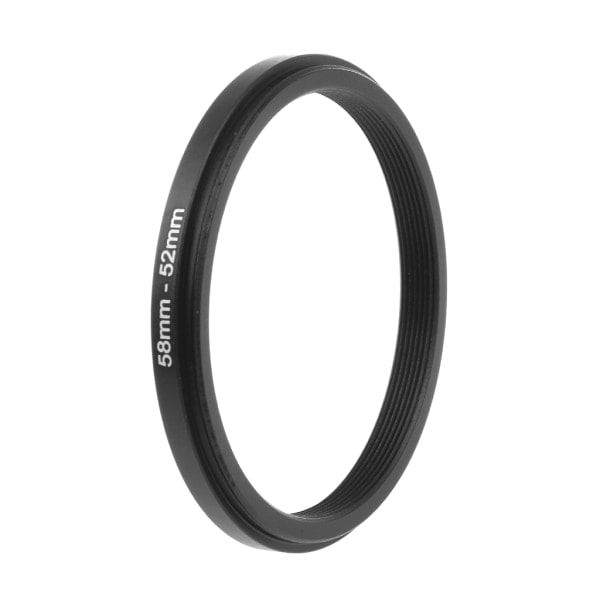 58 mm - 52 mm Metallinen Step Down -rengas Linsadapter Suodatin Kameratyökalut Tarvikkeet Uusi