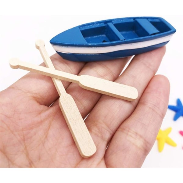 Galaxy Minibåt og padler Modell Pedagogisk Chic Slitstark Micro Landskapsdekoration 6 Sett for pojkar