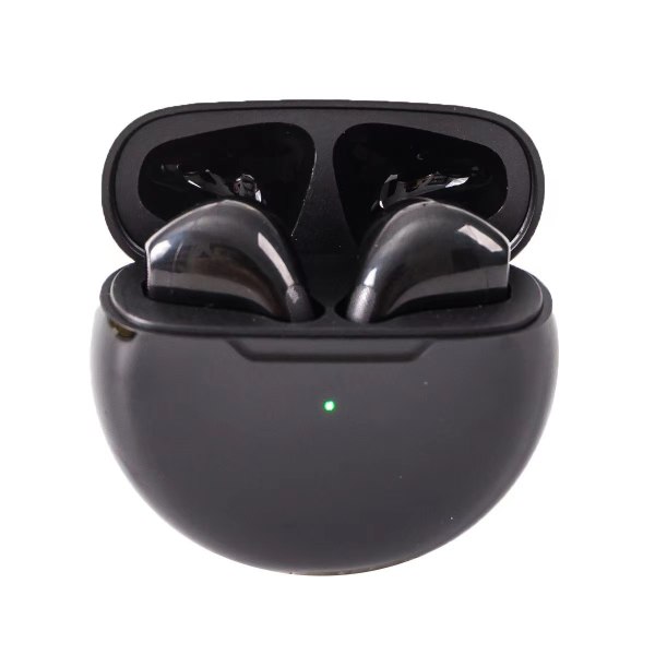 Originale i12 Tws Stereo Wireless 5.0 Bluetooth In-Ear-hodetelefoner med iPhone-deksel black Pro6
