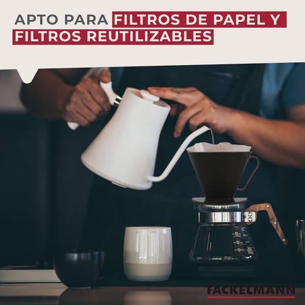 Permanent Kaffefilter, Nr. 4, Kaffefilter til op til 4 kopper, Genanvendeligt Plastfilter, Brun, 1 stk-yux