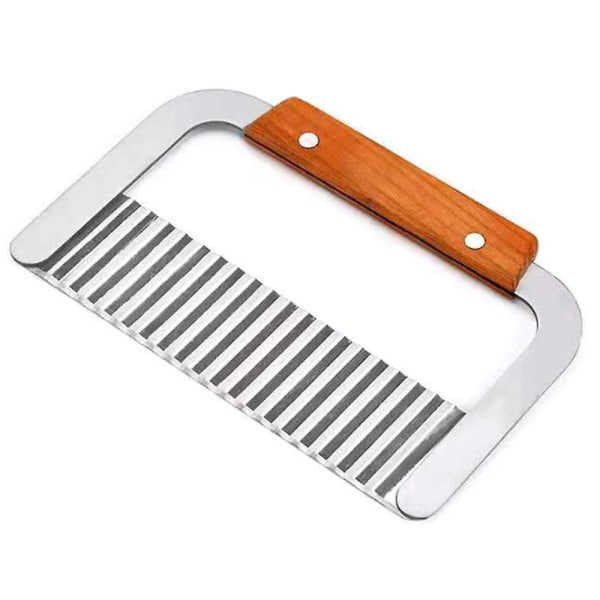 Rustfritt stål Potet Pommes frites Salat Chip Cutter Slicers Bølgete verktøy