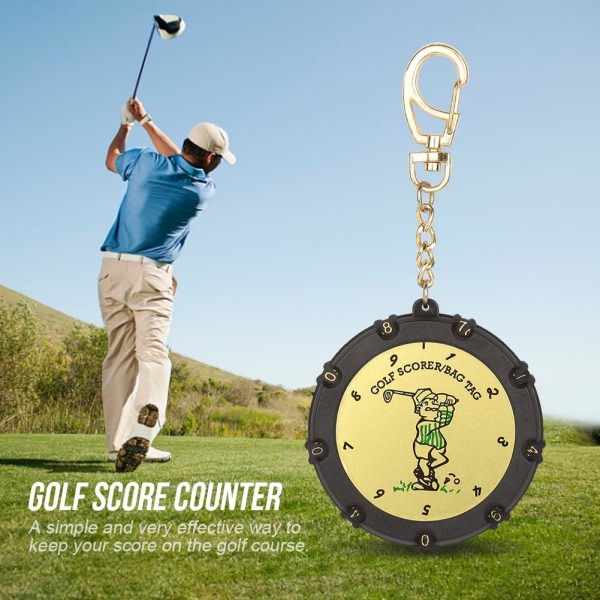 Galaxy Golf Round Scorer Handholderen Clicker Golf Round Scorer med Clip nøkkelring