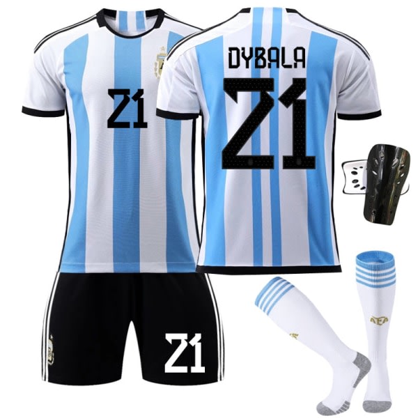 Jalkapallopaita MM-kisoihin 2022 Argentiinan jalkapallopaita miehille MM-kisoissa Messi #10 XL