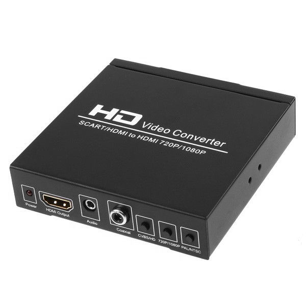TG Scart til HDMI AV-Konverterer Svart