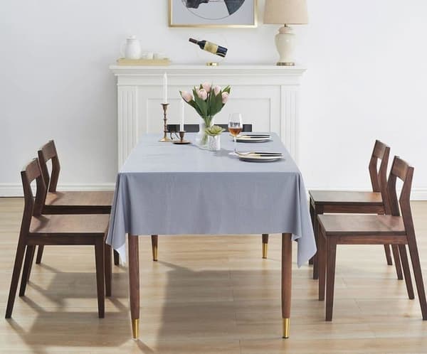 Rektangulær dug, vaskbar voksdug, pletafvisende vandtæt rektangulær plastikdug, 200 x 140 cm_yux