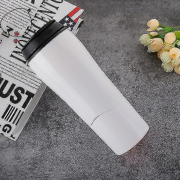 Db Bärbar Mighty Mug Solo Resemugg för Kaffe, örtte, iste, kolsyrad dryck, vattenflaska, 550 ml, Aike Vit White