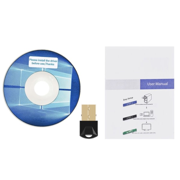 Langaton PC USB Micro-sovitin Mini Dongle BT5.0-yhteensopiva lähetin vastaanotin Sovitin PC-siirtoon Tukee tuulta