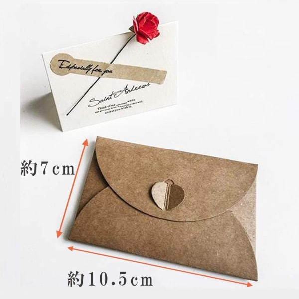 Meddelandekort Bouquet Rose Mini One Send Message Card (sett med 20)