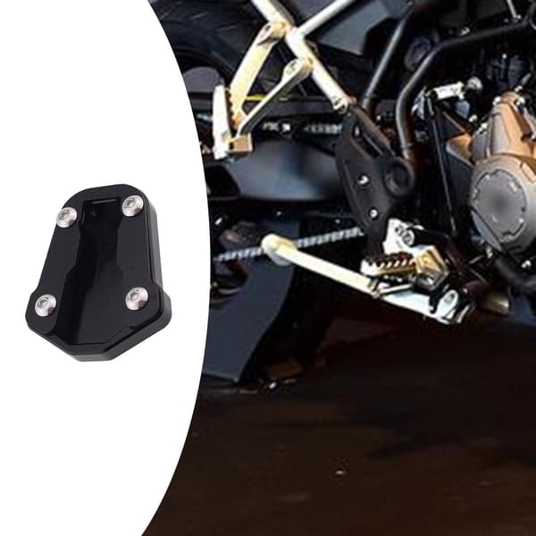 Kickstand Side Stand Forlængelsespude Til HONDA CRF300L CRF300 Black