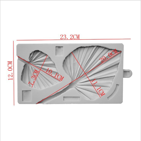 Gör selv Blad Form Fondant Blad Dekorera Cake Topper Form