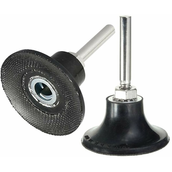 2 stk. 50 mm Pad Holder Roll Lock Slibe- og Poleringsdorn Hurtigskift Die Grinder Tilbehør med 6,35 mm Skaft til Roterende Værktøj Slibning Polering