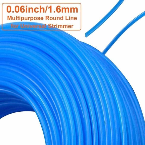 Rund Nylontrådsspole för Trimmer Röjsåg Diameter 1,6 mm Längd 100 m, Ersättningstråd Trimmertråd..DEBUNS