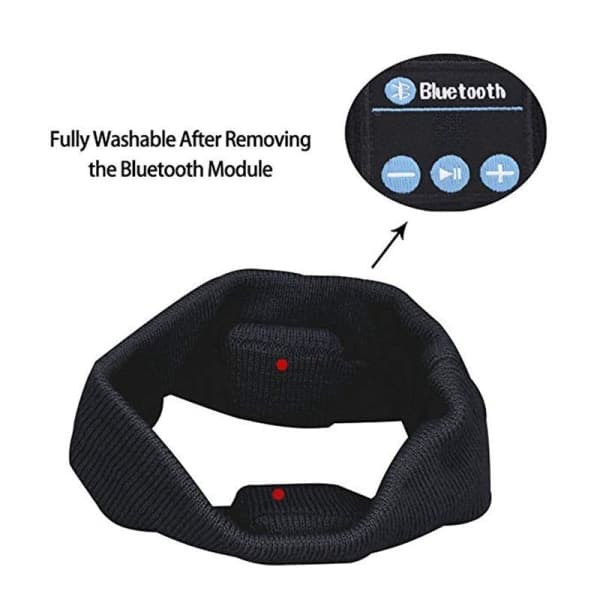 Pannbånd Trådløs Bluetooth / 1 stk / Sort