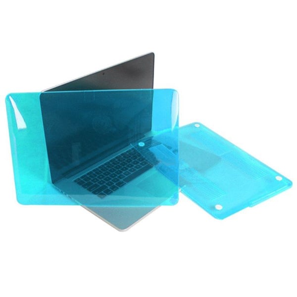 Skal til Macbook Pro Retina Blankt gennemsigtig blå 13,3-tum