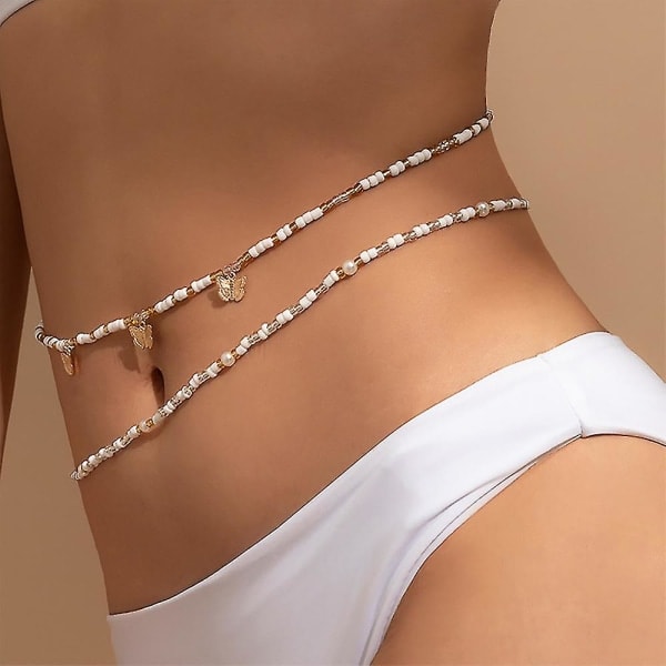Kvinners Midjeperler Sexy Perle Midjeperler Navel Midjeperler C