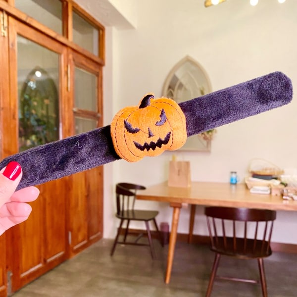 4 delar Halloween Slap Ring Söt Hand Ring Spooky Spider Pumpkin Slap Ring Barngåva