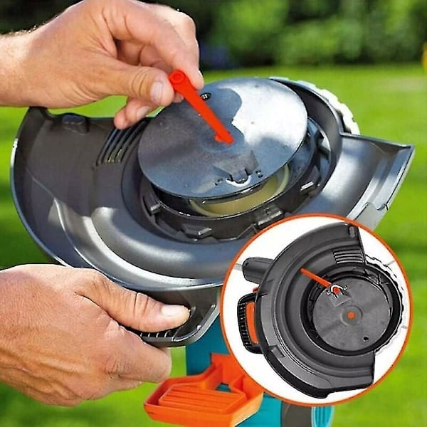 100-pakning plast erstatningsblader for Gardena 9823 9825 9820 9821 Trimmerblader 70mm
