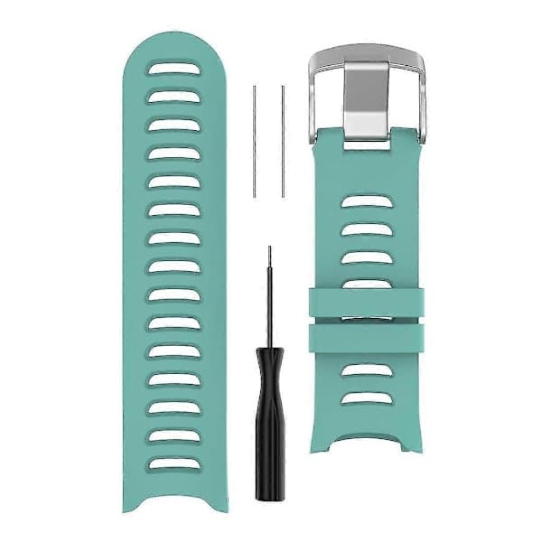 Silikone armbåndsrem til Garmin Forerunner 610 Mintgrøn Mint Green Mint Green