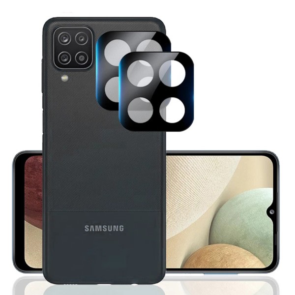 TG 3-PACK Galaxy A12 Skärmskydd + Kameralinsskydd 2.5D HD 0,3mm läpinäkyvä