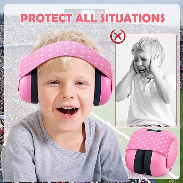 Baby Ørekopper, Høreværn til Babyer i Alderen 0-3 År, Støjreducerende Ørekopper til Søvn og Rejser, Blå, One Size