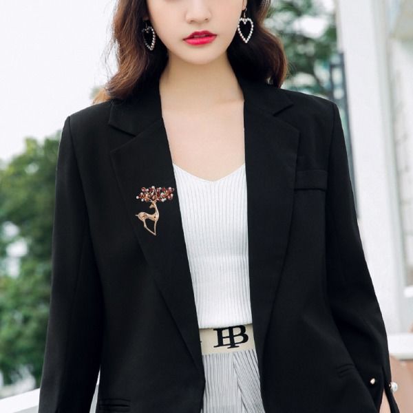 Kreativ Fawn Brosch Koreansk Stil Legering Diamant