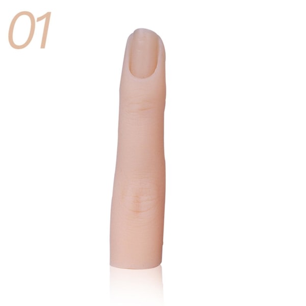 TG Silikon Träning Nail Art Träning Hand Träning Modell Fake Finger Supplies for proffs 1