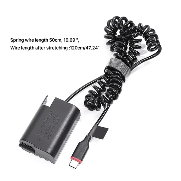 Typ-C til DMW-BLK22 Dummy Batteri til S5 S5K S5C GH5 GH5S GH6-G9 og andre DSLR-kameraer