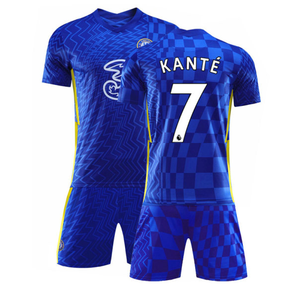 Kante #7 Hemma Tröja Ny Säsong Chelsea FC Fotbollströja Set S